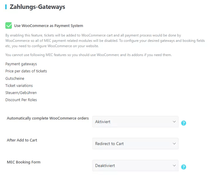 MEC Zahlungs-Gateways