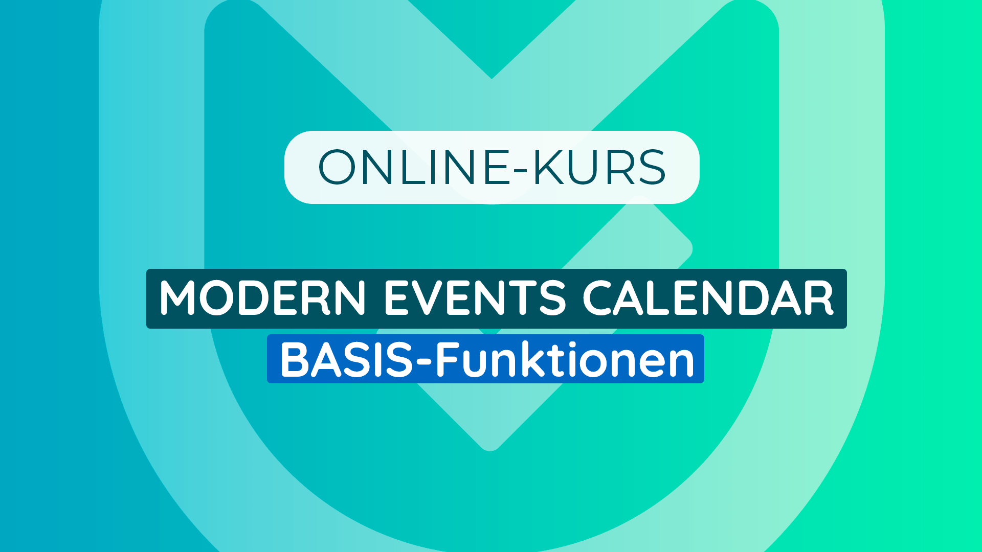 Modern Events Calendar - Online-Kurs